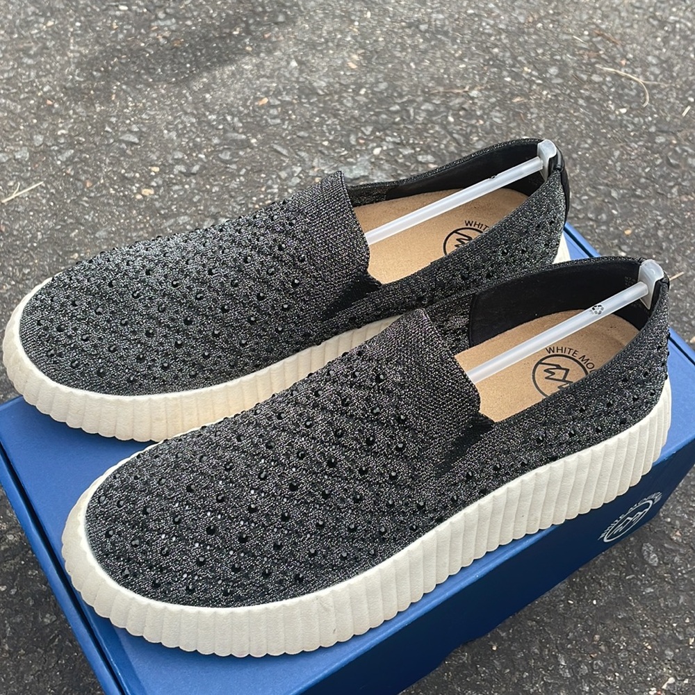 NWT White Mountain Slip-On Platform Wedge Sneakers